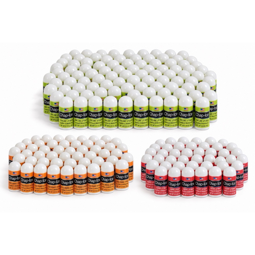 Chap-Ice Lip Balm Bulk Lot 213 Kiwi Lime Citrus Orange Cherry 0.10 oz New
